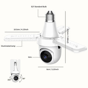 Revolutionize Your Security with the 3-Leaf Fan Light Bulb Security Camera