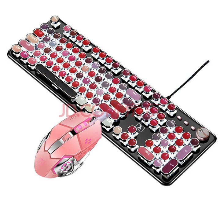 Unlock Your Gaming Potential with the Cute Green Axis Round Key Gaming Keyboard