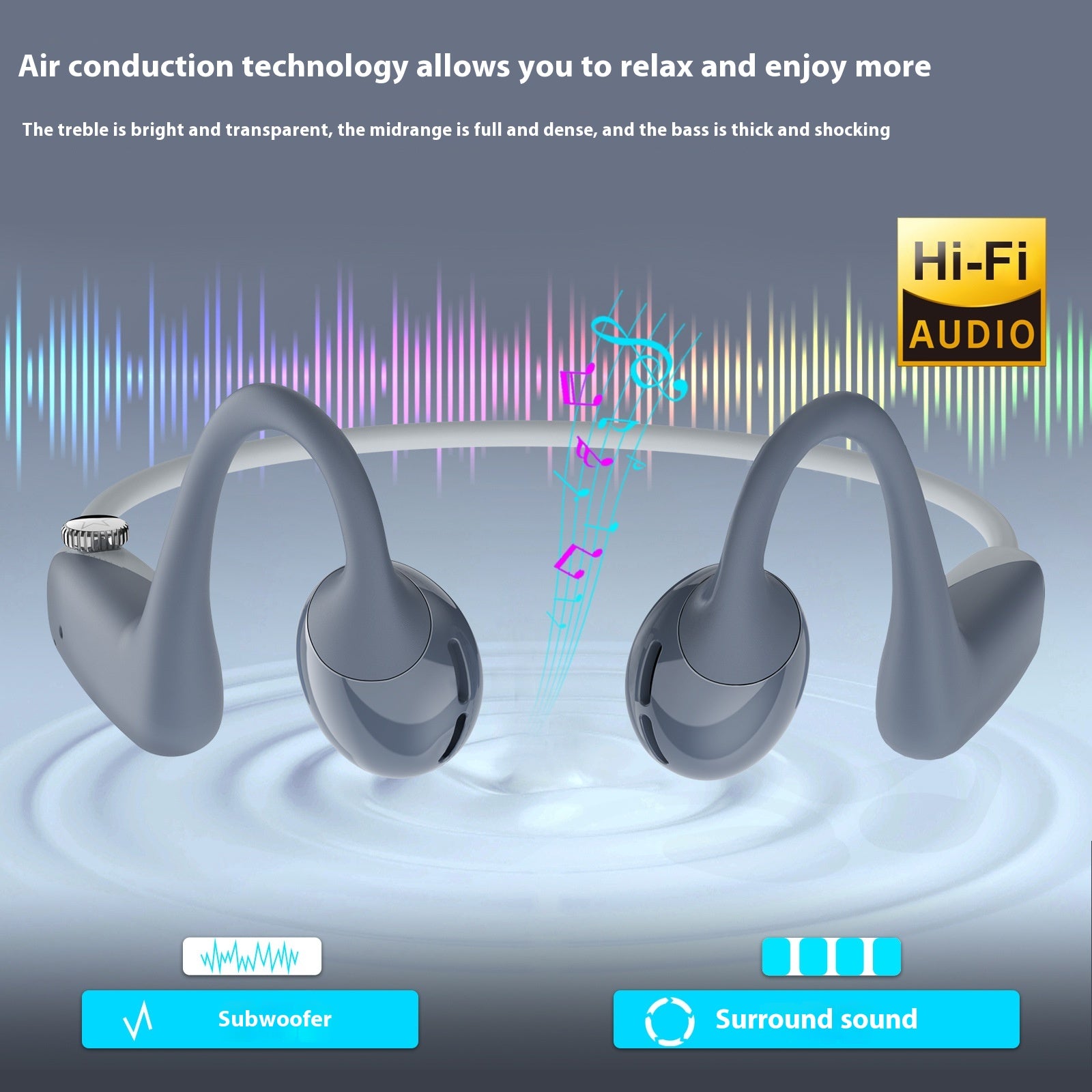 Bone Conduction Air Conduction Open Sports Bluetooth Headset