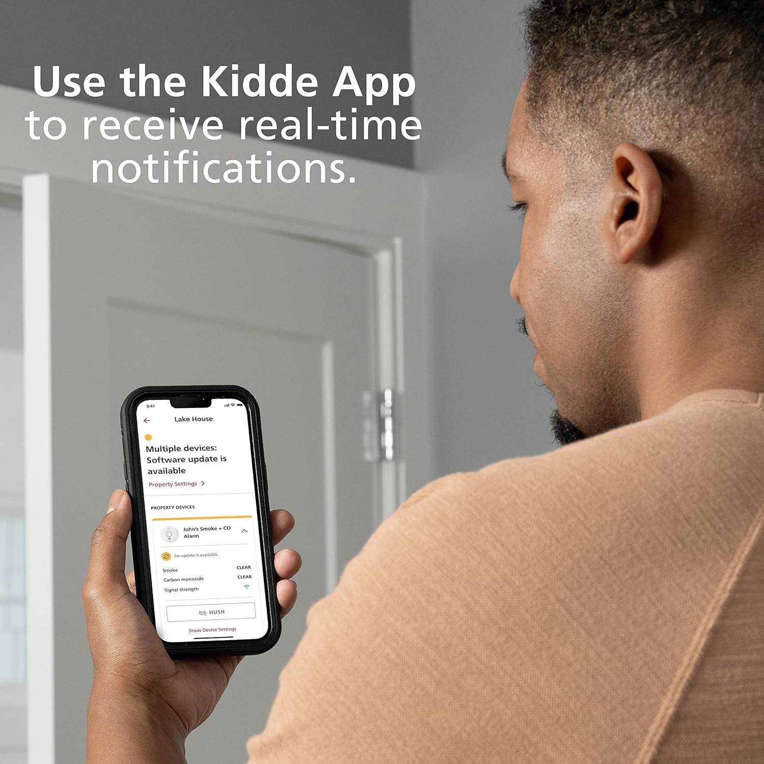 Kidde Wifi Water Leak Detector & Freeze Alarm, Alexa Device, Smart Leak Detector for Homes with App Alerts,White