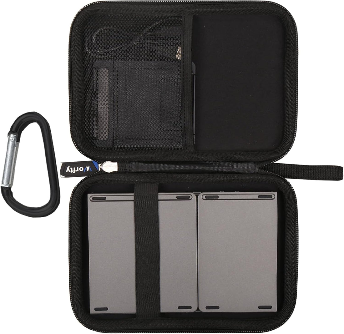 Hard Travel Carrying Case for Samsers Foldable Bluetooth Keyboard, Storage EVA Case Compatible with Samsers Touchpad Portable Wireless Keyboard KT03 (Case Only)