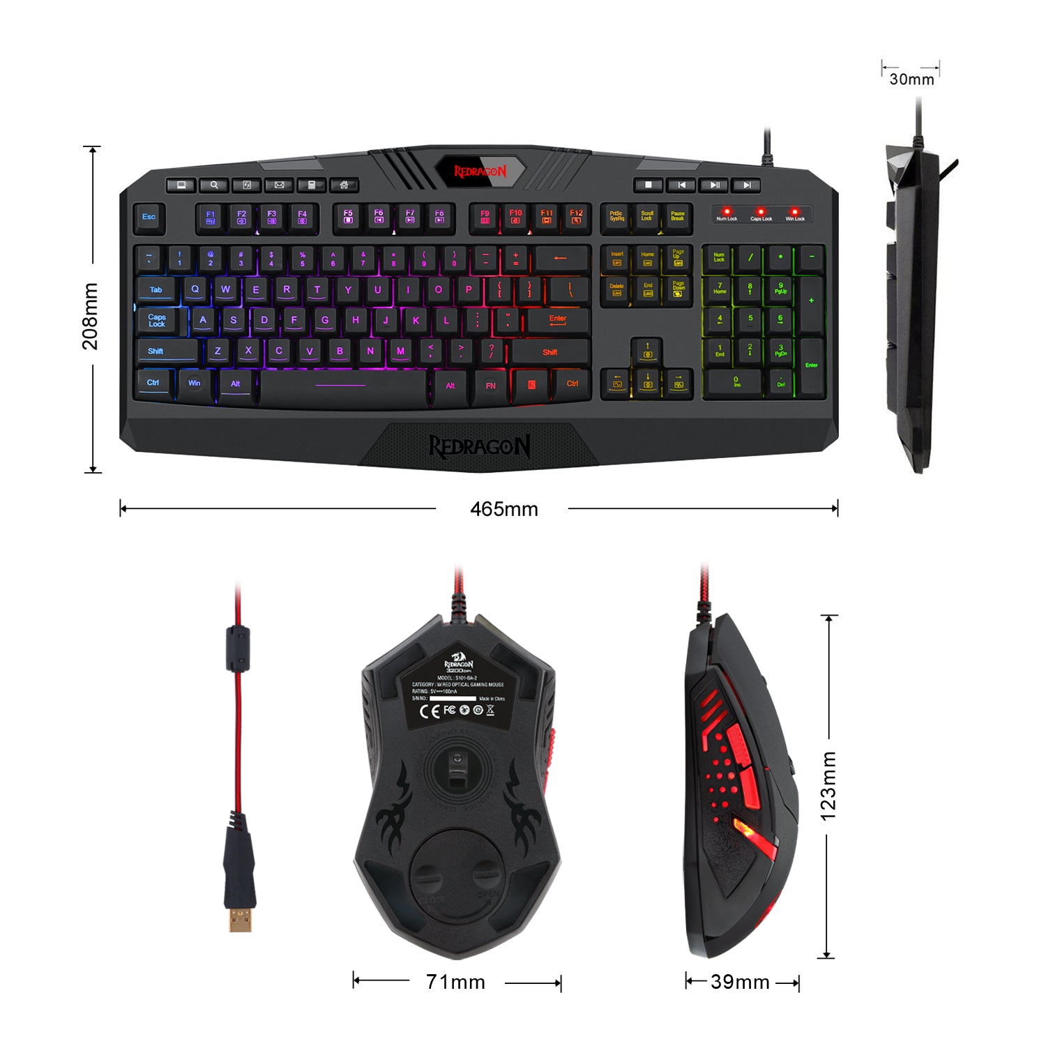 Wired Film Waterproof, Comfortable And Durable Mute Keyboard