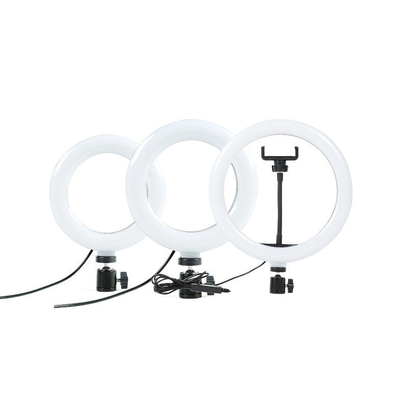 Apple-Compatible Live Ring Fill Light with Desktop Tripod and Bluetooth
