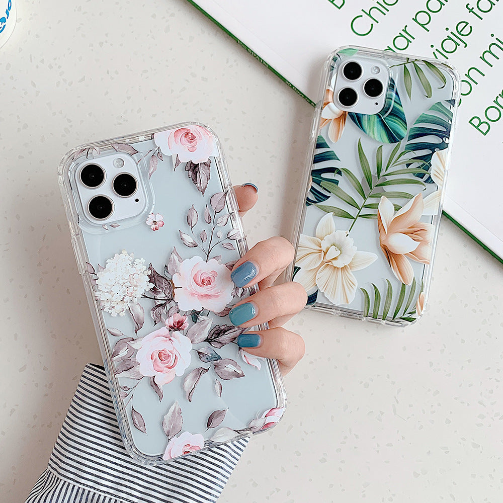 Banana Leaf Watercolor Design Protective Phone Case