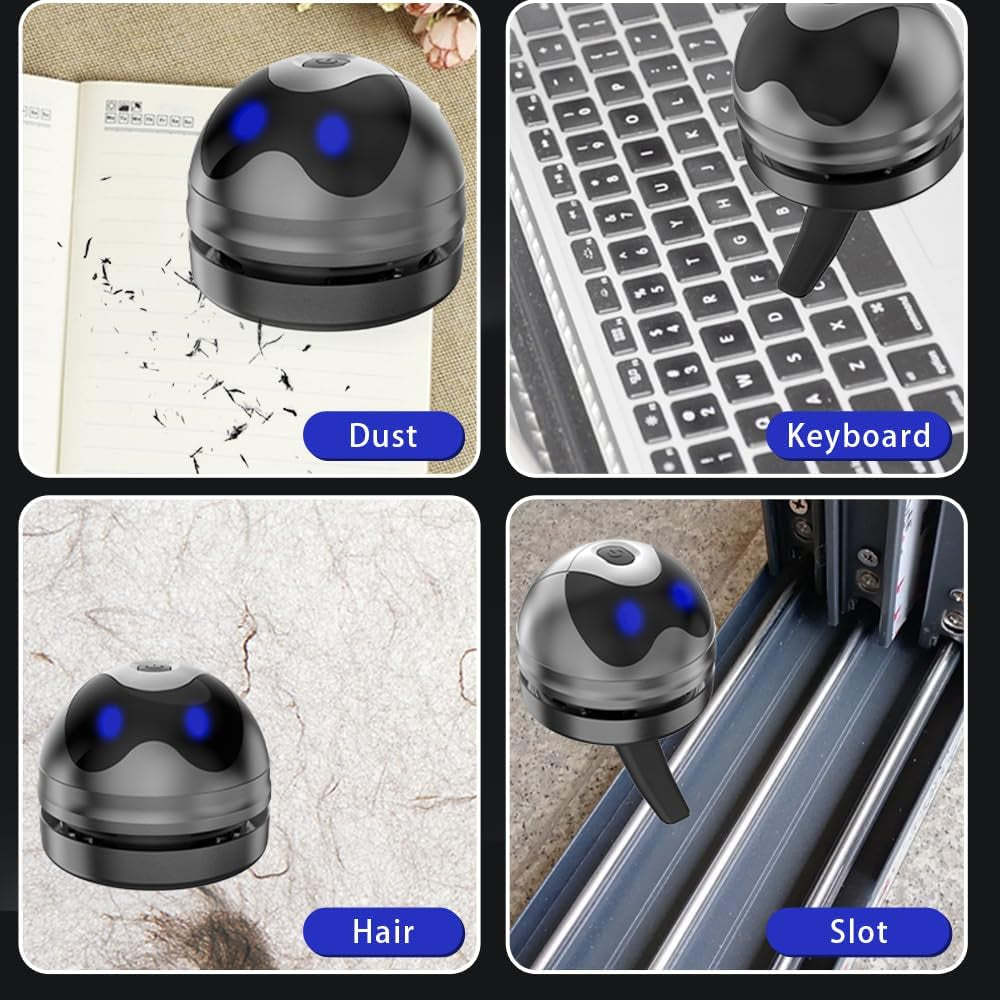 Mini Desktop Vacuum Cleaner, Cordless Desk Vacuum, Rechargeable