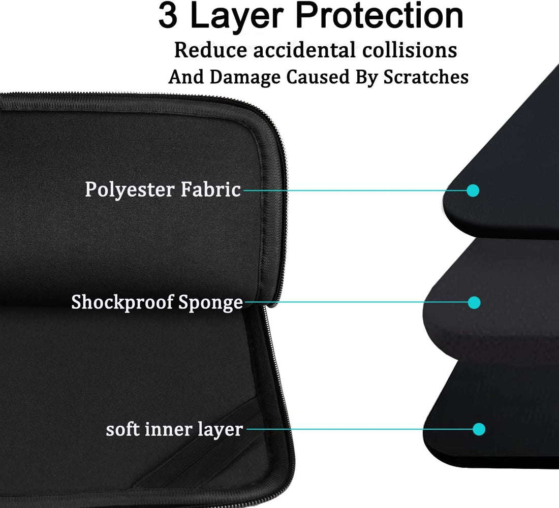 Laptop Sleeve Case 14 Inch, Protective Soft Padded Computer Carrying Bag