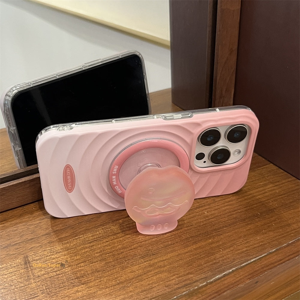 Personalized Gradient Ripple Circle For 15 Phone Cases