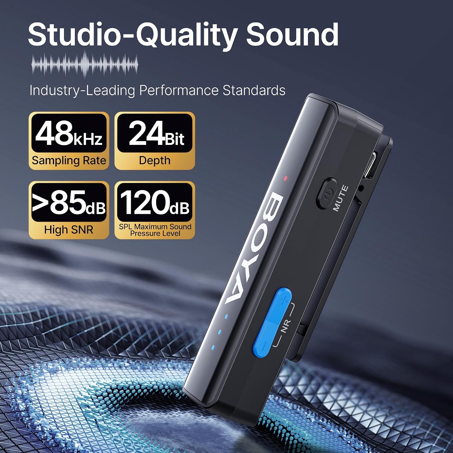 LINK 2 Wireless Lavalier Microphone for Iphone/Camera/Android/Pc