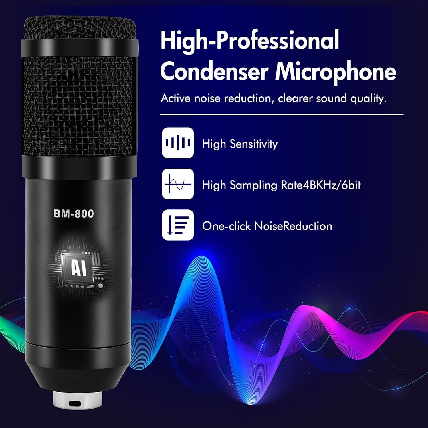 Podcast Equipment Bundle, V10XPRO Audio Mixer with Voice Changer