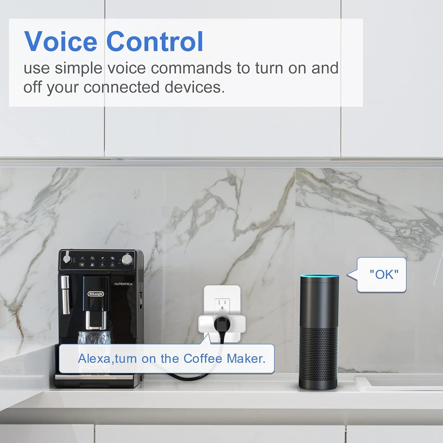 Smart Plug 1 Pack  2.4Ghz Wifi Smart Plug Smart Home Wi-Fi Outlet Compatible with Alexa Google Assistant