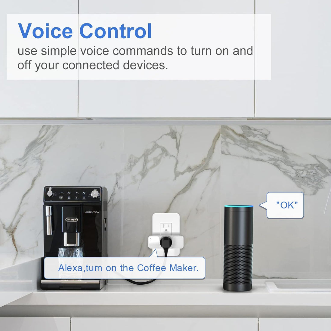 Smart Plug 1 Pack  2.4Ghz Wifi Smart Plug Smart Home Wi-Fi Outlet Compatible with Alexa Google Assistant