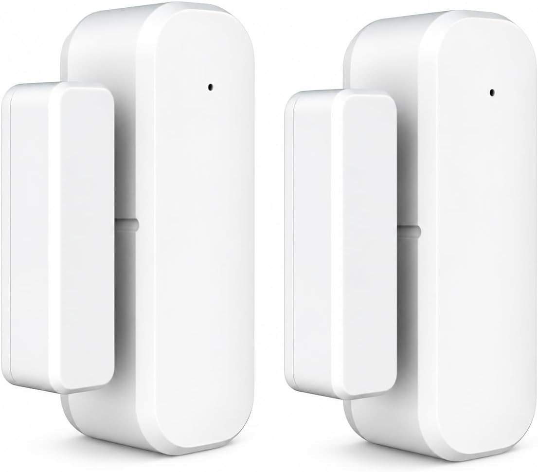 Wifi Door Sensor 2 Pack, Smart Contact Sensor with App Alerts, No Hub