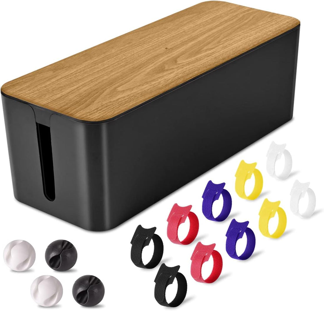 Cable Management Box, Large Cable Organizer Box to Hide Wires