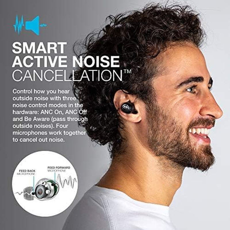 , Jbuds Air ANC, True Wireless Earbuds, Active Noise Cancelling Bluetooth Earbuds, Black