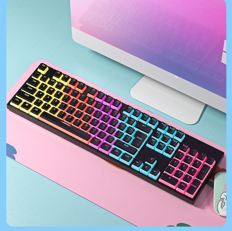 Mechanical Shaft Wired Backlit Computer Game Mechanical Keyboard