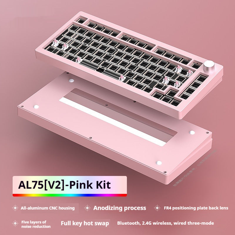 Heiji Snake Aluminum Mechanical Keyboard Kit Bluetooth Wired Three-Mode