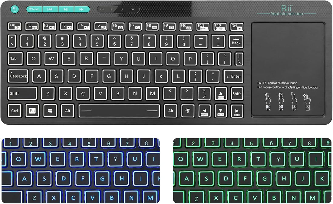 (Dual Mode) RT518S Wireless and Bluetooth Multimedia Keyboard