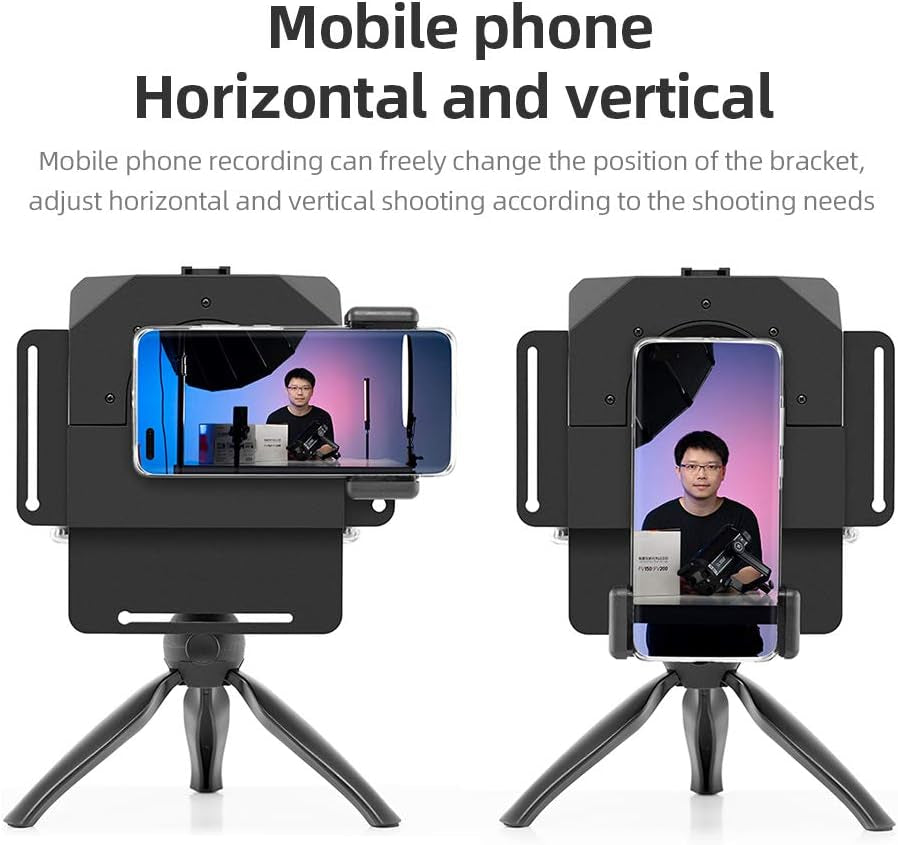 7.5'' Mini Teleprompter W/Desktop Tripod for Smartphone & DSLR