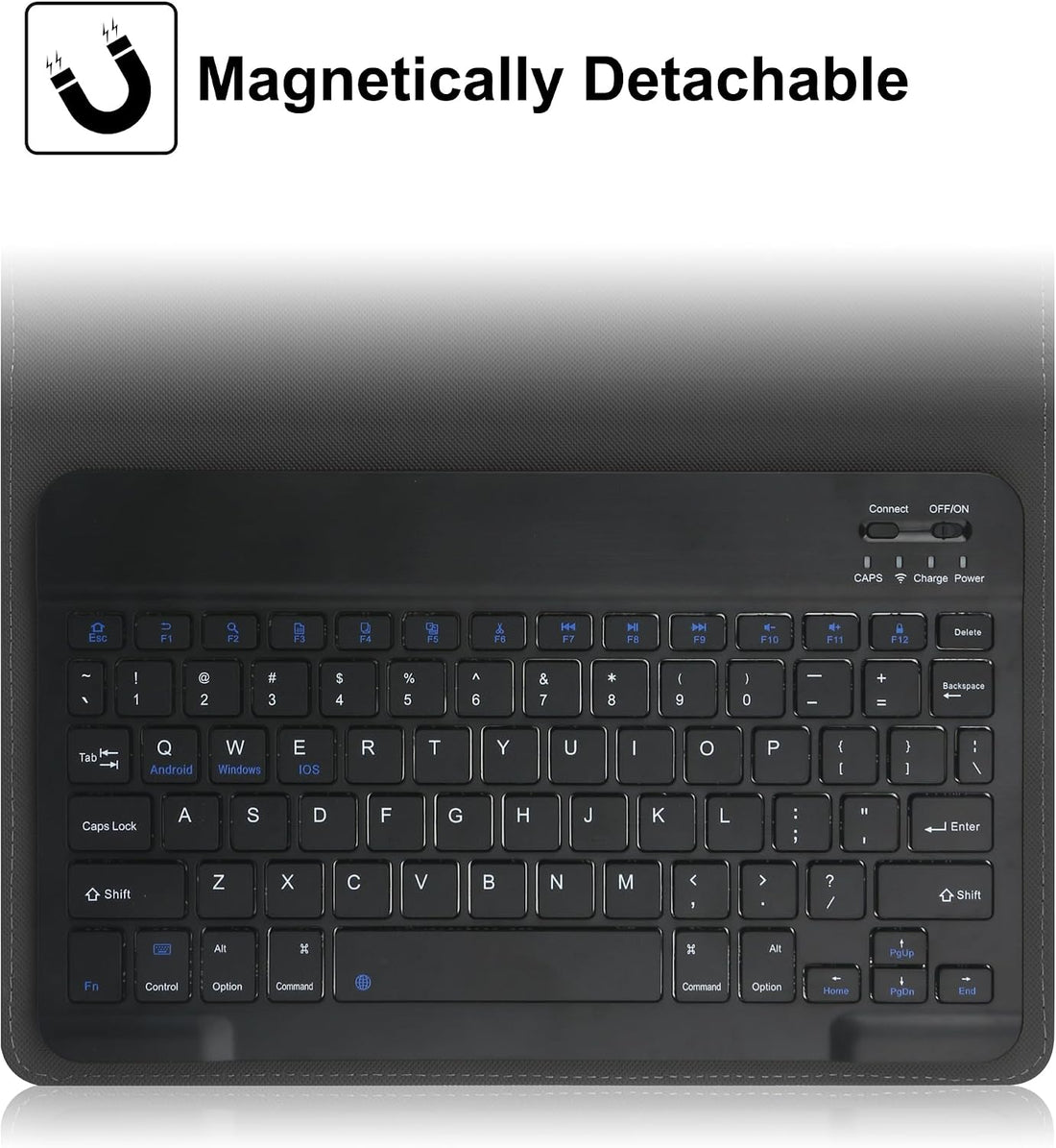 9",9.7",10.1",10.5",10.9",11" Tablet Universal Case with Keyboard, Case with Removable Wireless Bluetooth Keyboard & Pen Holder for Ipad, Galaxy and Other 9-11 Inch Tablet