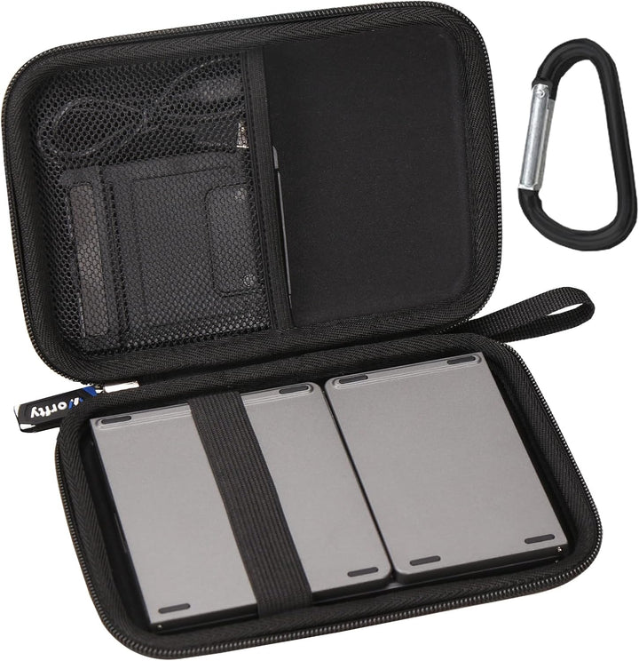 Hard Travel Carrying Case for Samsers Foldable Bluetooth Keyboard, Storage EVA Case Compatible with Samsers Touchpad Portable Wireless Keyboard KT03 (Case Only)