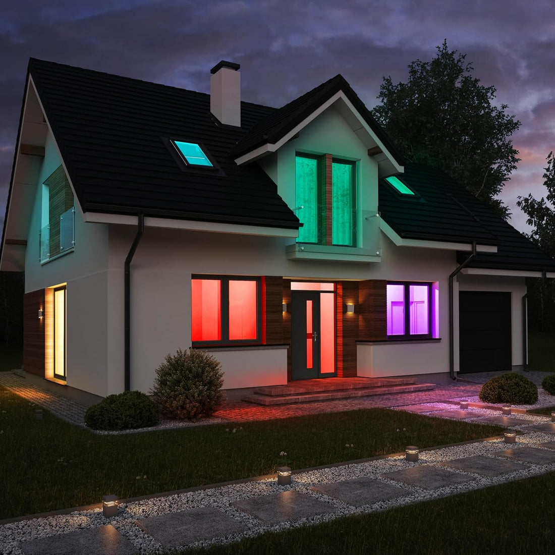 A19 LED Smart LED Light Bulb, 40W Eq, RGB Color Changing