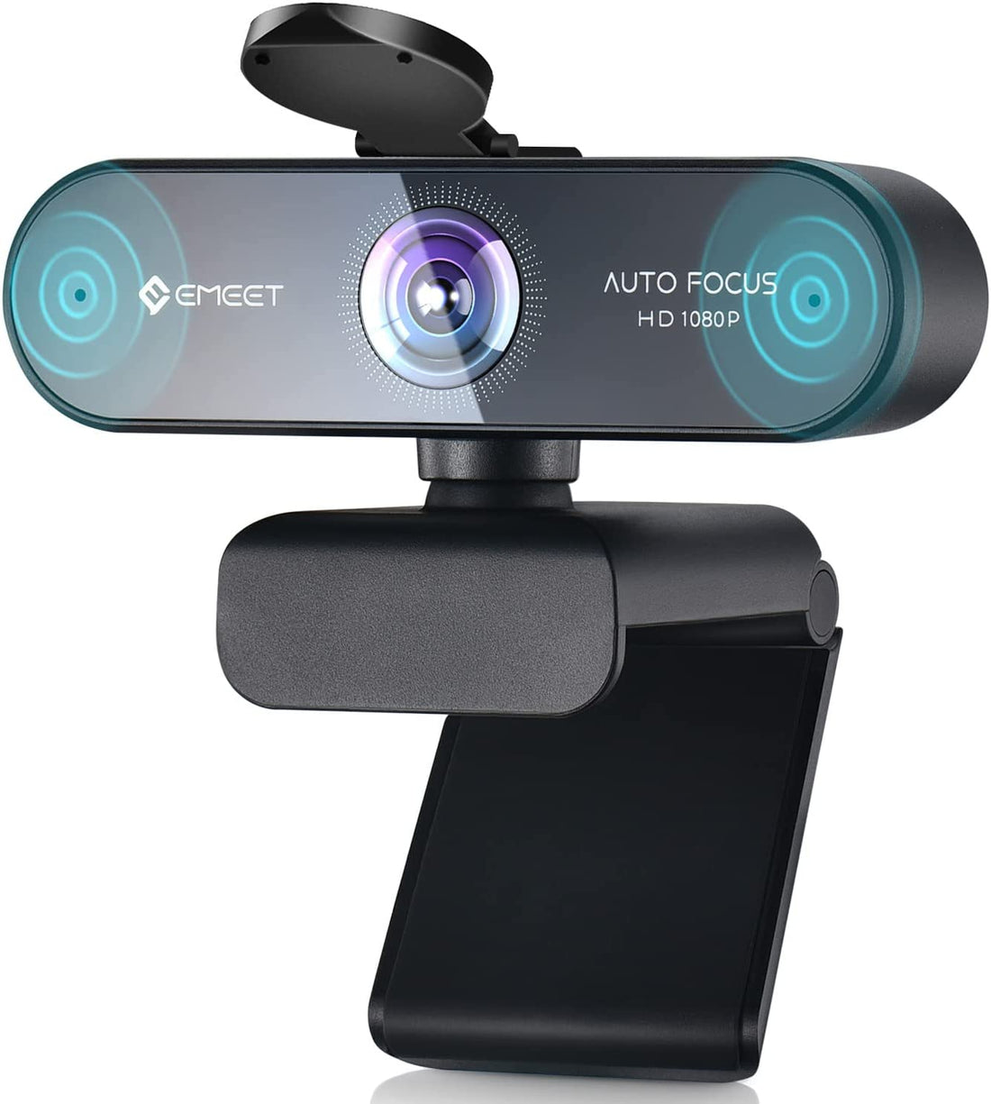 NOVA 1080P Webcam with Microphone, Auto Focus, 96°View Web Camera