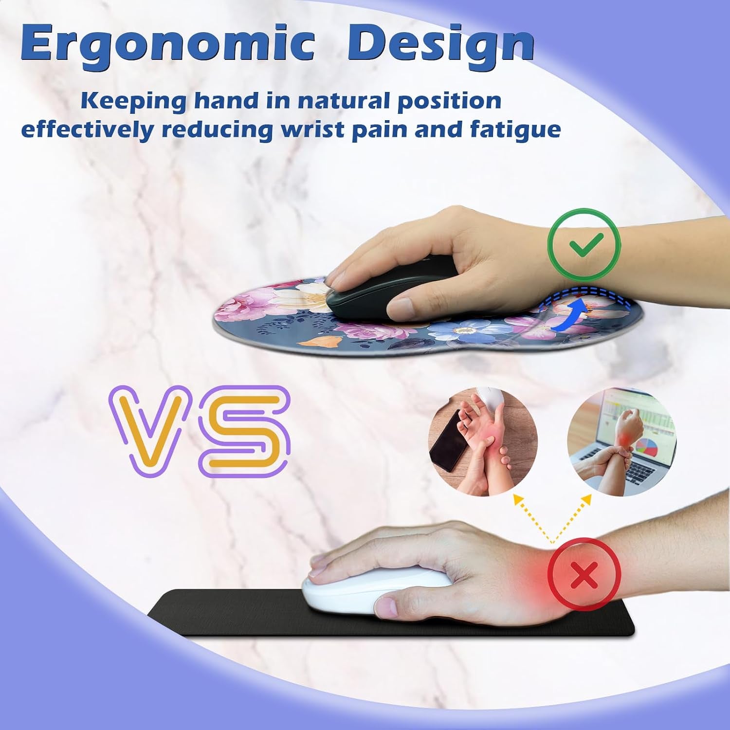 Ergonomic Wrist Rest Mouse Pad