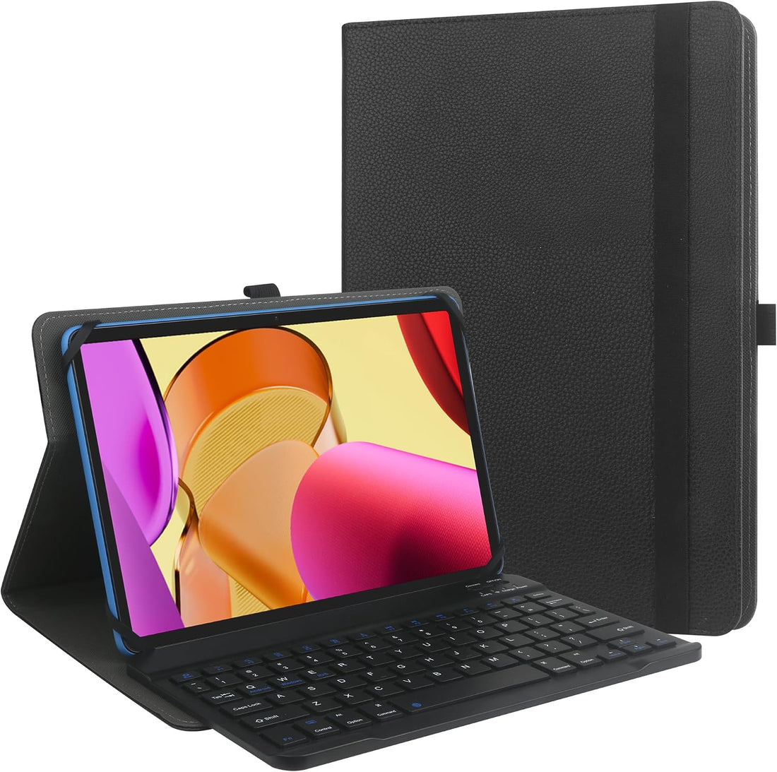 9",9.7",10.1",10.5",10.9",11" Tablet Universal Case with Keyboard, Case with Removable Wireless Bluetooth Keyboard & Pen Holder for Ipad, Galaxy and Other 9-11 Inch Tablet