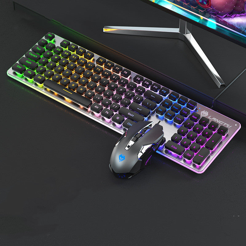 Wired Film Luminous USB Home Office Computer Gaming Keyboard